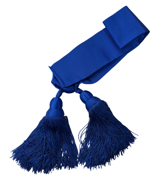 SCIARPA / FASCIA AZZURRA DA UFFICIALE