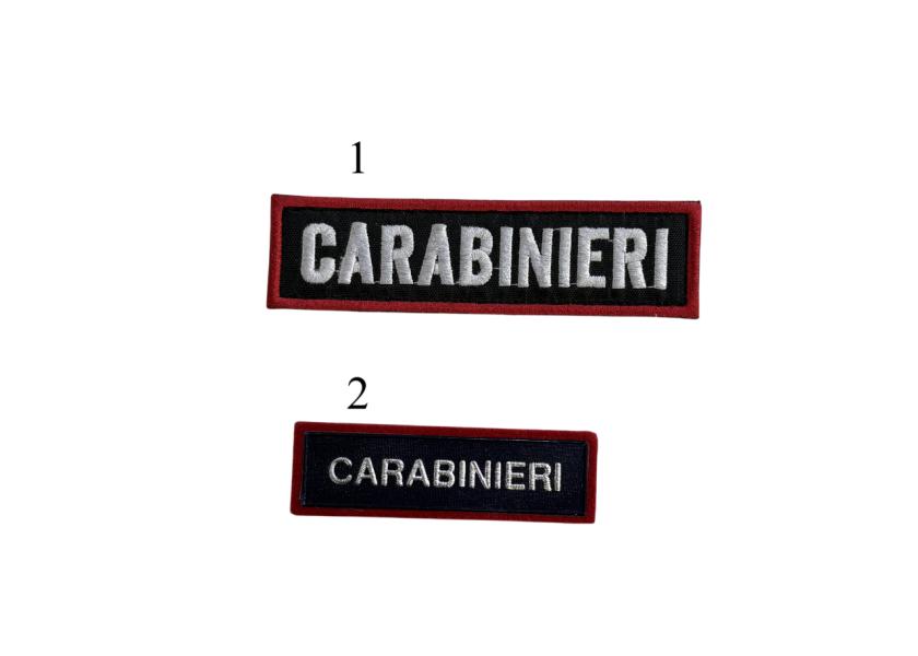 PATCH SCRITTA CARABINIERI